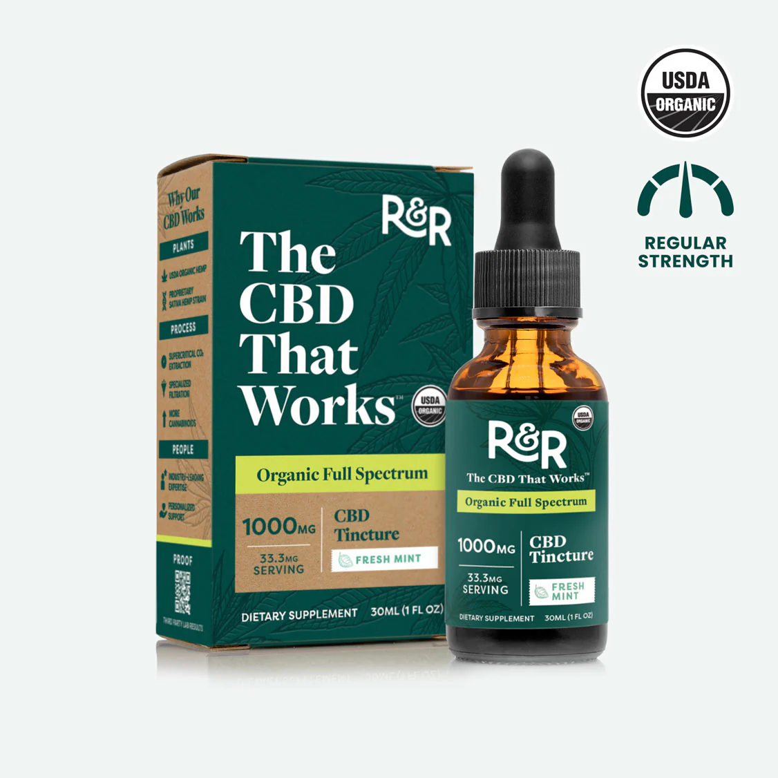 R&R 1000mg Full Spectrum CBD Oil $44.99
