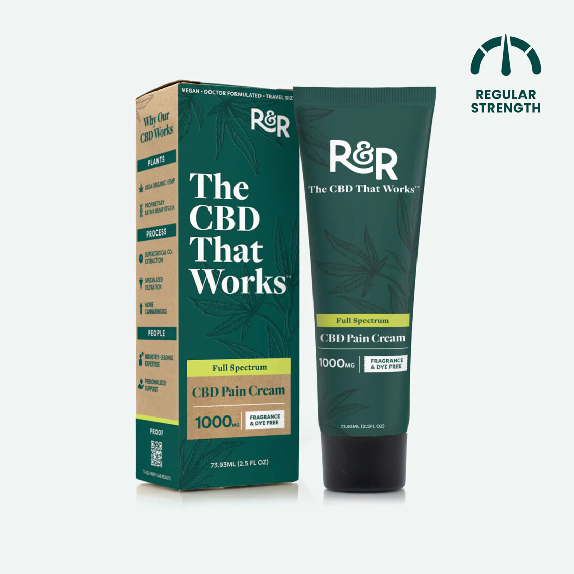 R&R 1000mg Full Spectrum CBD Pain Cream $39.99
